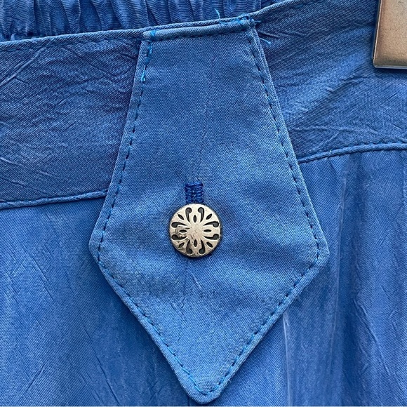 New Frontier Clothing Co Vintage Blue Maxi Skirt Size Medium - Picture 4 of 8